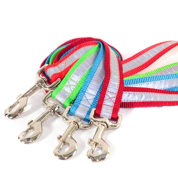 Reflective Safety Leashes - many colors and lengths