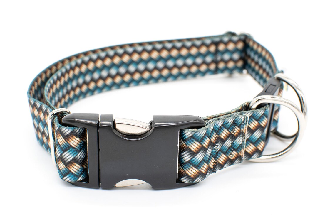 BREAKAWAY Personalized Metallic Woven Chain Dog Collar 4 Etsy