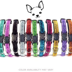 Sparkle Bling Tiny Dog Collar - MADE to ORDER