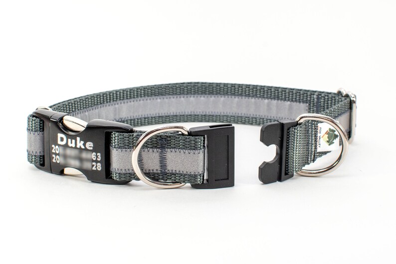 Personalized Breakaway Safety Dog Collar in Reflective Etsy