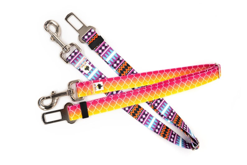 Dog Seat Belt Tether, adjustable, universal, 40 colors & prints, free shipping image 5