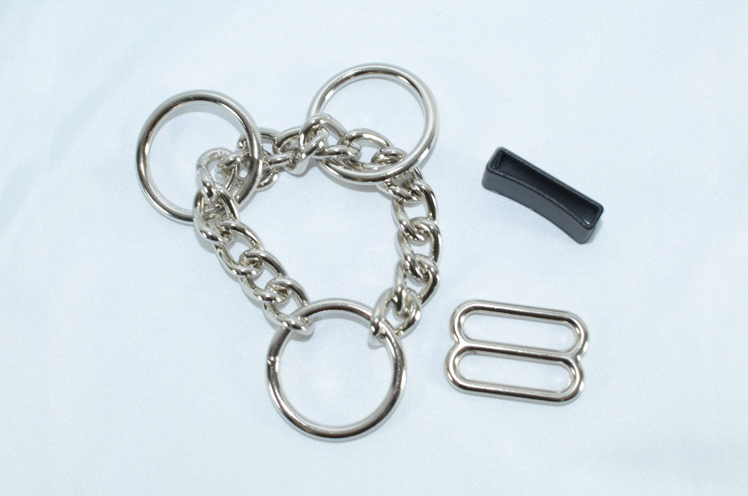 Half Check Chain Martingale Dog Collar Hardware Kit Slides Etsy