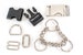 Dog Collar Hardware - Martingale Hardware - D rings - Buckles - Slides - Rectangle Rings 