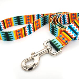 Patterned webbing leashes - 30+ vibrant prints, any length, 4 widths, great for all sizes of dogs imagen 6