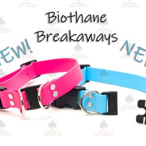 Waterproof BREAKAWAY Safety Dog Collar | Adjustable | Biothane® | MADE to ORDER | Vegan Leather