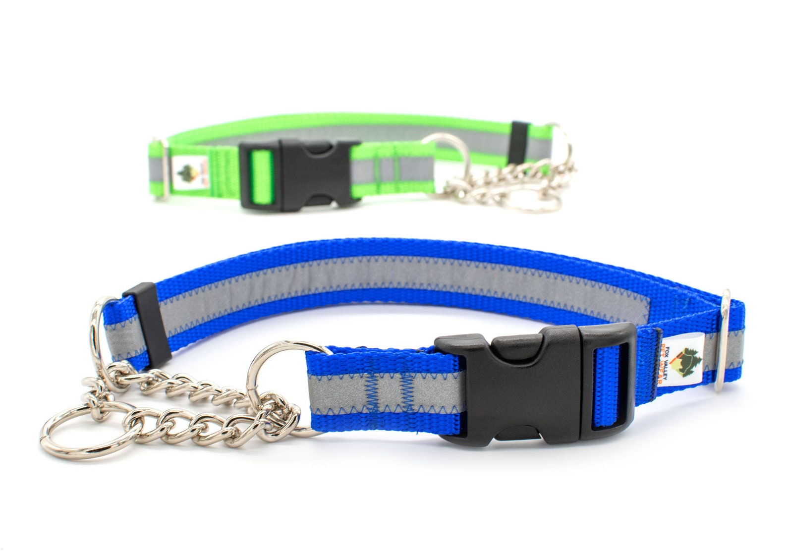 Reflective Quickrelease CHAIN Martingale Dog Collar 20 Etsy UK
