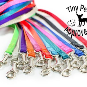 3/8" Cat, Rabbit, Ferret, Guinea Pig, Small Pet, Teacup Dog Leashes - many colors and lengths image 1