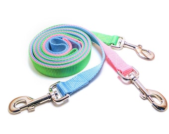 Solid Color Leashes - 20 colors - any length
