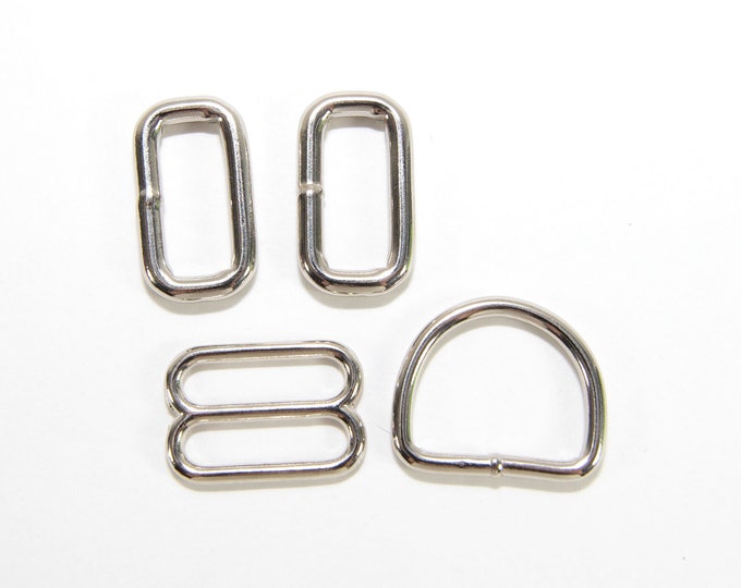 Martingale Dog Collar Hardware Kit D Rings Slides Etsy