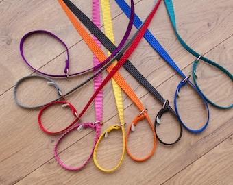 Slip Lead, Slip Leashes, kennel lead, show lead, collar leash - 20 colors and several lengths