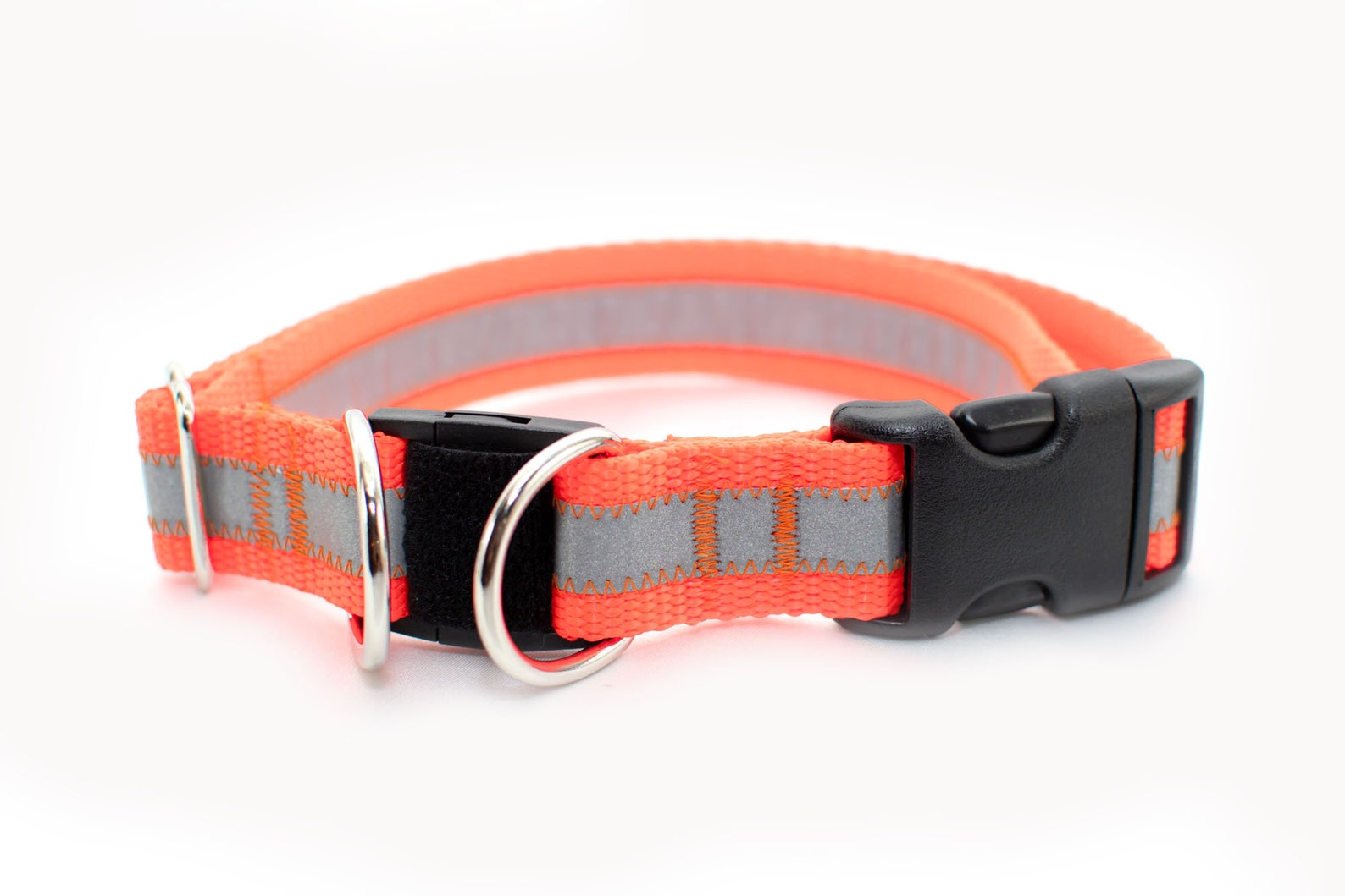 Personalized Breakaway Safety Dog Collar in Reflective Neon / Etsy