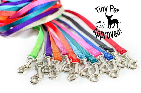 3/8" Cat, Rabbit, Ferret, Guinea Pig, Small Pet, Teacup Dog Leashes - many colors and lengths