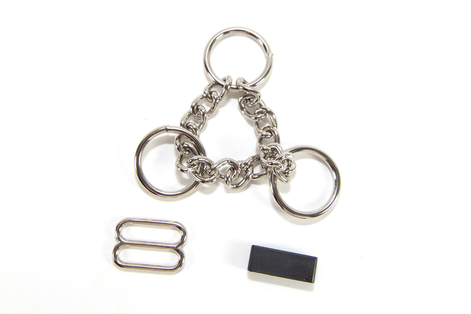 Half Check Chain Martingale Dog Collar Hardware Kit Slides Etsy