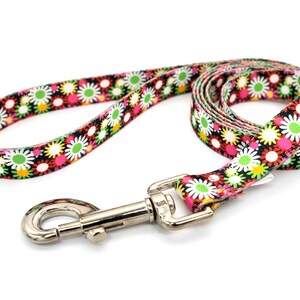 Patterned webbing leashes - 30+ vibrant prints, any length, 4 widths, great for all sizes of dogs imagen 5
