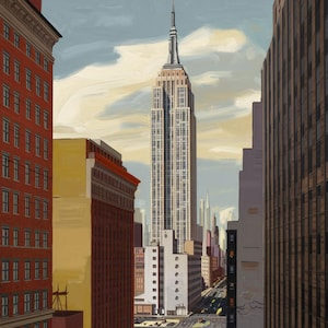 Empire State Building Skyline – Digital Artwork