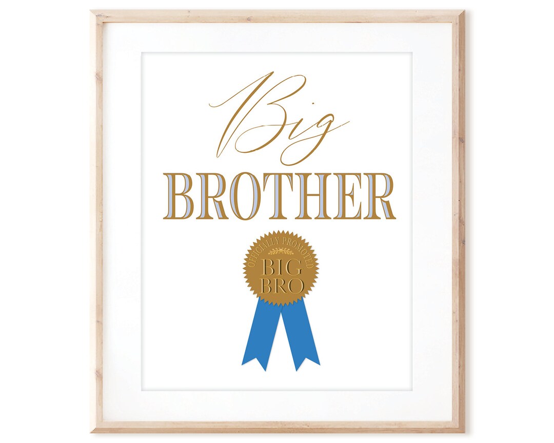 Officially Promoted to Big Brother - Award Certificate - Printable Art ...