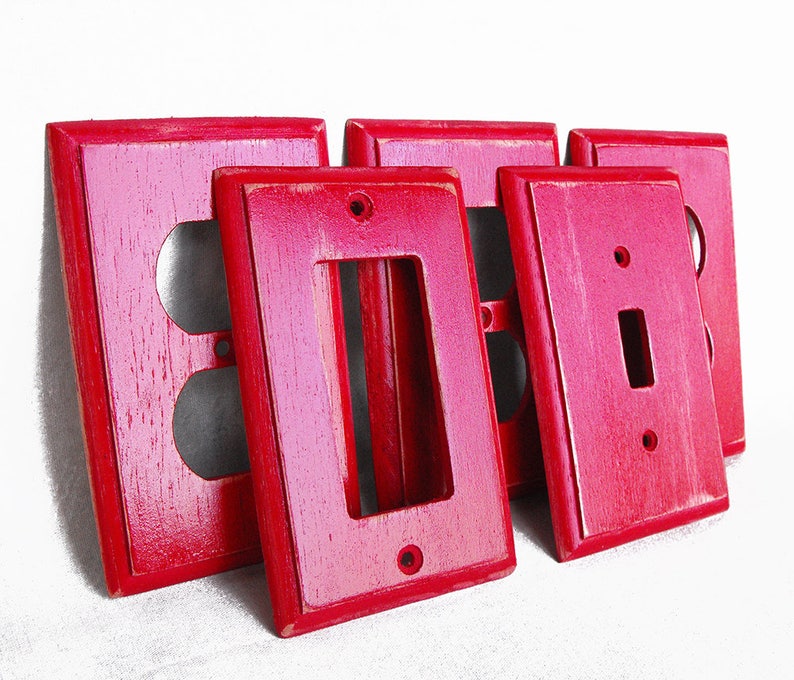 Switch Plate Custom Hand Painted Wooden Light Switch or Etsy