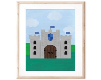 The King's Castle Print - Printable Art from Original Hand Painted Designs - Instant Digital Download - DIY Wall Art Print