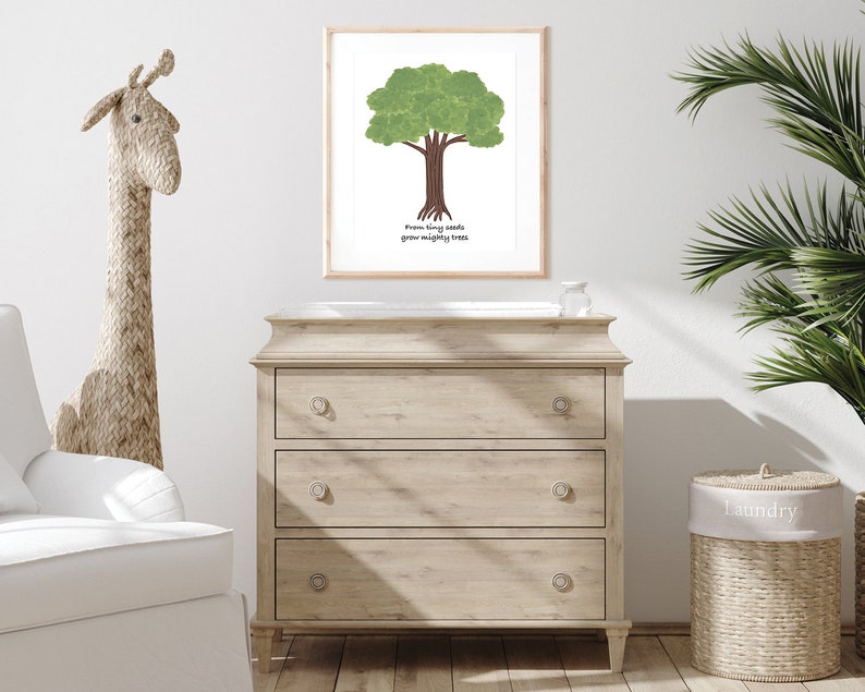 From Tiny Seeds Grow Mighty Trees - Printable Art From Original Hand ...