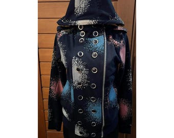 Rare Marc by Marc Jacobs Spray Paint Moto Jacket Archive Vintage Black Hoodie