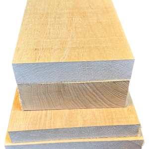 Unplaned linden wood block in various sizes - carving wood, wood, sculpting, DIY project, craft, linden wood block