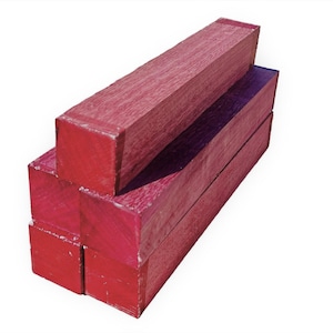 Madera de amaranto en bruto para torneado, 1 pieza, madera de palo morado en bruto para torneado, bolígrafos y proyectos de carpintería – Madera exótica en bruto, bricolaje