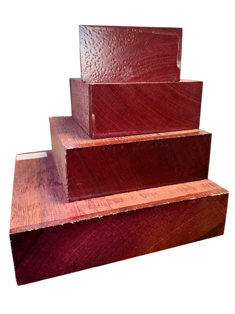 Barre En Bois Amarante (purpleheart) 92 X 15 X 2,6 Cm – Designholz, Rabotée, Couleur Naturelle Intense