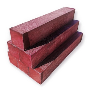 Travetti di amaranto 5x5x40 cm – legno da tornitura – Legno esotico per tornitura e lavorazione del legno, legno viola, legno viola, legno di amaranto, amaranto