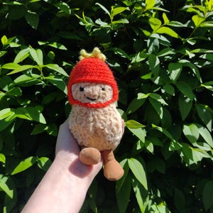 Strawberry hat - For Jellycat Amuseables Peanut