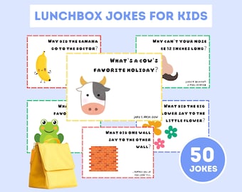 50+ Printable Lunchbox Jokes for Kids, School Lunch Jokes, Kids Jokes, Riddles for Kids, Lunch Box Notes