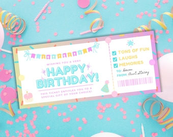 Editable Birthday Coupon, Kids Coupon Book, Yes Day voucher, Birthday Voucher Gift, Instant Download