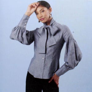 Simplicity Sewing Pattern 3032, Misses&#39; Button Front Blouses with Sleeve and Hemline Variations, Uncut/FF, Misses&#39; Size 8 10 12 14 16