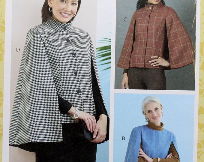 Butterick Sewing Pattern 6603, Misses' Lined Cape, Uncut/ff, Misses ...