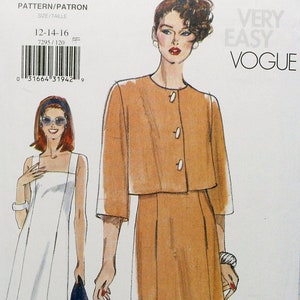Vogue Sewing Pattern 7295 Misses/Miss Petite Jacket and Dress, Uncut/FF, Misses&#39; Size 12 14 16, Koko Beall Designer