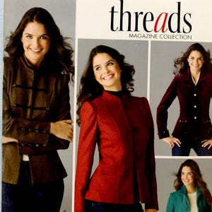 Simplicity Sewing Pattern 3628, Misses' Jackets, Uncut/FF, Misses' Size 16 18 20 22 24, Threads Magazine Jacket Pattern