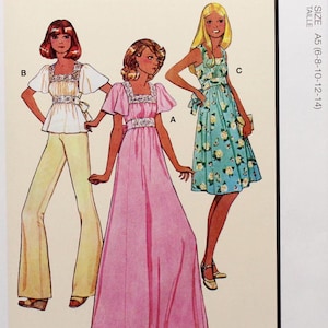 McCall's Sewing Pattern 8258, Misses' Pullover Dresses and Top, Uncut/FF, Misses' Size 6 8 10 12 14, McCall's M8258