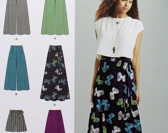 Simplicity Sewing Pattern D0654, Misses' Easy Skirt or Pants Sewing ...