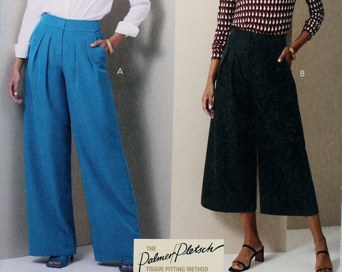 Butterick Sewing Pattern 6973, Misses' Wide Leg Pants and Capri Pants ...