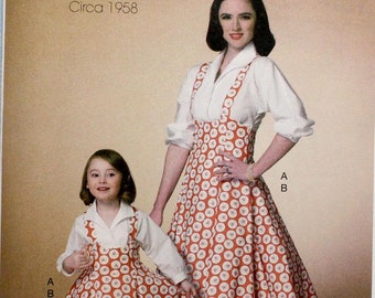 McCall's Sewing Pattern 7184, Misses' Fitted and Flared Jumper and Semi-Fitted Top, Uncut/FF, Misses' S M L XL, McCalls M7184