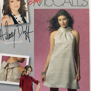 McCall's Sewing Pattern 5512, Misses' Easy Lined A-Line Dress and Leggings Sewing Pattern, Misses' Size 4 6 8 10, Uncut/FF, McCall's M5512