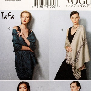 Vogue Sewing Pattern 9249, Misses&#39; Wraps Sewing Pattern, Uncut/FF, Vogue V9249, Vogue Accessories Pattern