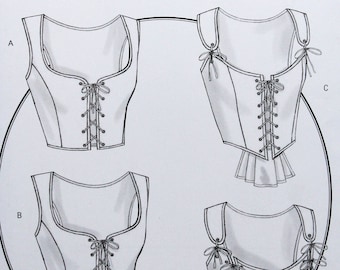 Butterick Sewing Pattern 4669, Misses' Lined and Close-fitting Corset, Uncut/FF, Misses' Size 6 8 10 12, Butterick Making History Pattern