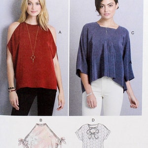 McCall&#39;s Sewing Pattern 7750, Misses&#39; Loose-fitting Tops, Uncut/FF, Misses&#39; Size XS S M