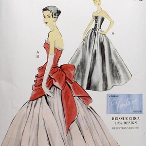 V1931 Vogue 1931 Sewing Pattern Vintage 1950's Design Misses ...