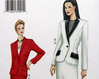 Vogue Sewing Pattern 7211, Misses'/Misses' Petite Semi-fitted Jacket and Straight Skirt, Uncut/FF, Misses' Size 12 14 16