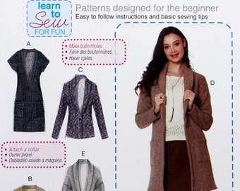 Mccall's Sewing Pattern MP282, Misses' Stretch Knit Vest and