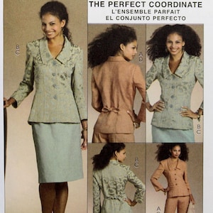 McCall&#39;s Sewing Pattern 5335, Misses&#39; Lined Jacket, Skirt and Pants, Uncut/FF, Misses&#39; Size 8 10 12 14, McCall&#39;s M5335, Palmer/Pletsch