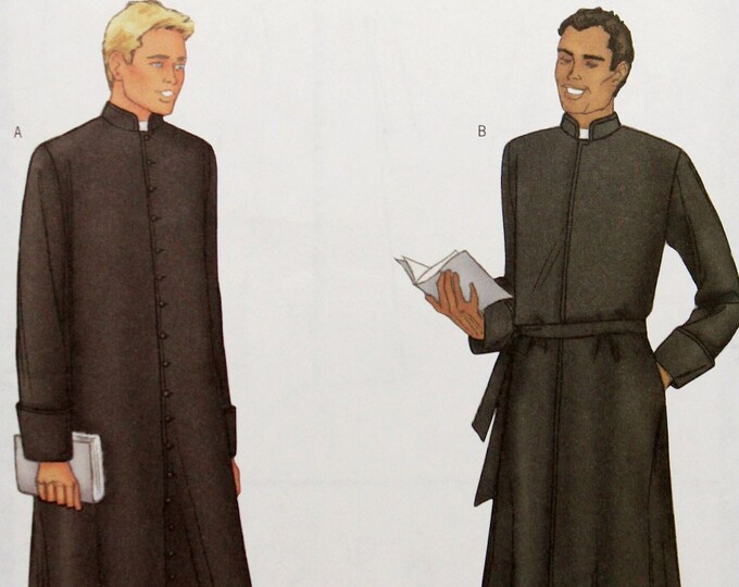 Pulpit Robe Sewing Pattern Butterick Sewing Pattern 6844, Men's Costume Robe With Inverted Back ...