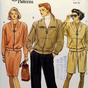 Vogue Sewing Pattern 8150, Misses' Loose Fitting Jacket and Tapered Skirt, Pants and Shorts Sewing Pattern, Misses' Size 6 8 10, Uncut/FF