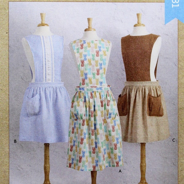 Kwik Sew 4281, Misses' Aprons Sewing Pattern, Uncut/FF, Misses' Size XS S M L XL, Wrap Around Apron Sewing Pattern